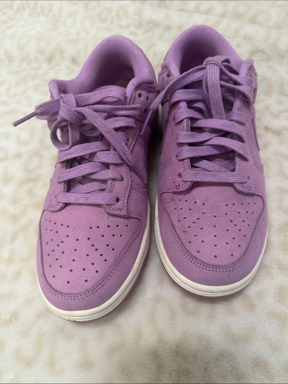 Nike Women's Lilac Suede Low-Top Sneakers